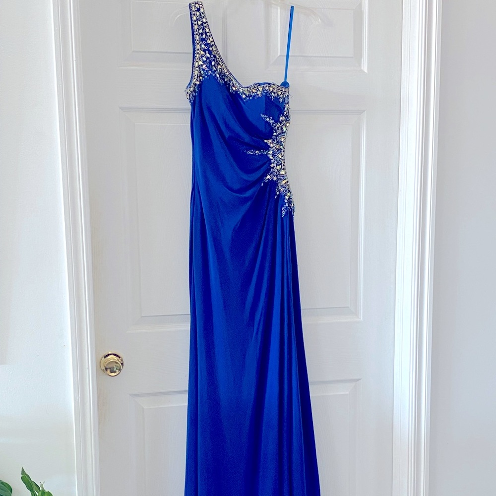 Royal blue prom dress